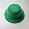 Шляпка на заколках основа для творчества, зеленая - фото 10556