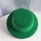 Шляпка на заколках основа для творчества, зеленая - фото 10558