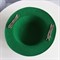 Шляпка на заколках основа для творчества, зеленая - фото 10559