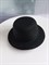 Шляпка на заколках основа для творчества, черная - фото 10570