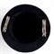Шляпка на заколках основа для творчества, черная - фото 10571