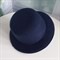 Шляпка на заколках основа для творчества, темно-синяя - фото 10583