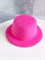 Шляпка на заколках основа для творчества, ярко-розовая - фото 10586