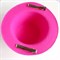 Шляпка на заколках основа для творчества, ярко-розовая - фото 10588