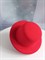 Шляпка на заколках основа для творчества, красная - фото 10603