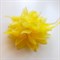 Цветок брошь с резинкой и заколкой, желтый - фото 10723