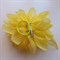 Цветок брошь с резинкой и заколкой, желтый - фото 10724