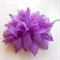 Цветок брошь с резинкой и заколкой, фиолетовый - фото 10726