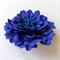 Заколка - брошь цветок Пион, диаметр 11 см, синий - фото 10978
