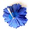 Заколка - брошь цветок Пион, диаметр 11 см, синий - фото 10979