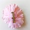Заколка - брошь цветок Пион, диаметр 11 см, светло-розовая - фото 10990