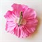 Заколка - брошь цветок Пион, диаметр 11 см, розовая - фото 10993