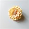 Заколка - брошь цветок Пион, диаметр 11 см, бежевая - фото 11006
