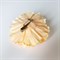 Заколка - брошь цветок Пион, диаметр 11 см, бежевая - фото 11007