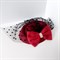 Шляпка "Вуалетка" с бантом и бусинами, бордовая - фото 11218