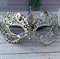 Карнавальная венецианская маска серебристая - фото 11310