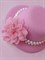 Шляпка на заколках Элегант, Розовая шляпка, розовый цветок - фото 11461