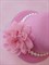 Шляпка на заколках Элегант, Розовая шляпка, розовый цветок - фото 11462