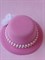 Шляпка на заколках Элегант, Розовая шляпка, белый цветок - фото 11480