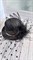 Шляпка заколка с перьями и сеточкой, черная - фото 11555