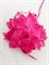 Цветок брошь с резинкой и заколкой, малиновый - фото 11559