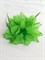 Цветок брошь с резинкой и заколкой, зеленая - фото 11563