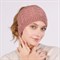 Повязка на голову широкая "Косички", розовая - фото 11668