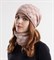 Комплект шапка и снуд Шахматка, розовый - фото 11877