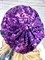 Берет блестящий с пайетками, фиолетовый - фото 12364