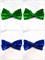 Комплект 4 шт, Галстук-бабочка с пайетками, зеленая и синяя 512-21-м4