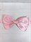 Галстук-бабочка атласная однотонная, светло-розовый - фото 13065