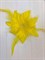 Цветок на заколке с белыми крапинками, желтый - фото 13328
