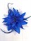 Цветок на заколке с белыми крапинками, синий - фото 13366