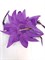Цветок на заколке с белыми крапинками, фиолетовый - фото 13379
