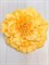 Заколка - брошь цветок Пион, диаметр 11 см, желтый - фото 13392
