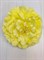 Заколка - брошь цветок Пион, 11 см, лимонный/ светло-желтый - фото 13399
