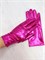 Перчатки металлик, малиновый взрослые 227-05