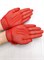 Перчатки детские "Сеточка" с бантиком, красные 230-3