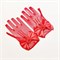 Перчатки детские "Сеточка" с бантиком, красные 230-3