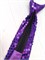 Галстук 35 см с пайетками, фиолетовый 515-10