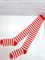 Гольфы мелкие полоски, красные с белым 705-1