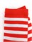Гольфы мелкие полоски, красные с белым 705-1