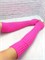Митенки однотонные 45 см, малиновые 710-3