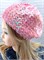 Карнавальный берет с пайетками, розовый 316-6