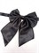 Галстук для девочки однотонный, черный 533-4