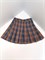 Юбка в клетку, серая 130 на рост 122 179-12