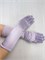 Перчатки атлас удлиненные, нежная сирень 265-7