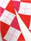 Гольфы высокие новые, красные белые малиновые квадраты 705-06