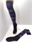 Гольфы высокие новые, фиолетовые серые черные квадраты 705-01