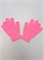 Перчатки детские трикотажные на 4-10 лет, розовые 290-8